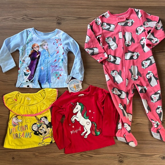 Disney Other - Disney & Holiday Time Toddler Girls Clothing Bundle Size 2T & 3T